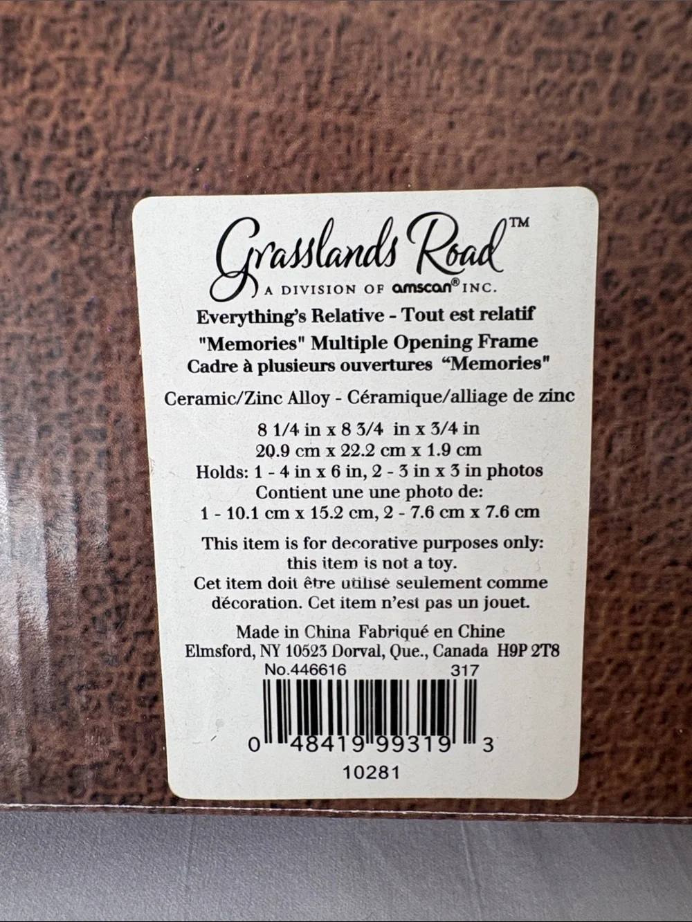 Grassland road -Memories Multi-Opening Gray Photo Frame